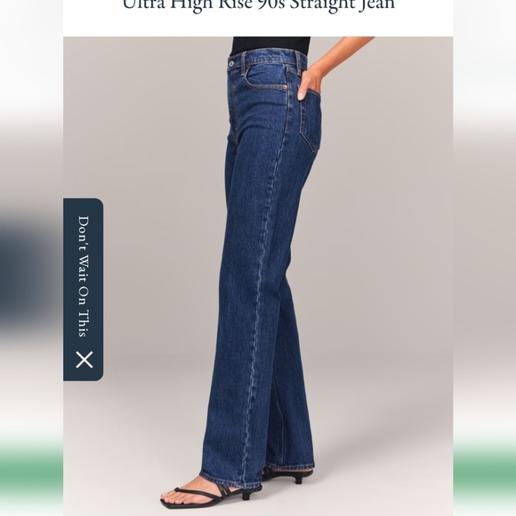 Abercrombie And Fitch 90s Ultra High Rise Jeans - Picture 2 of 6